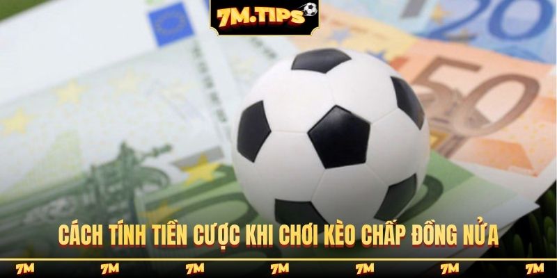Cách tính tiền cược khi chơi kèo chấp đồng nửa